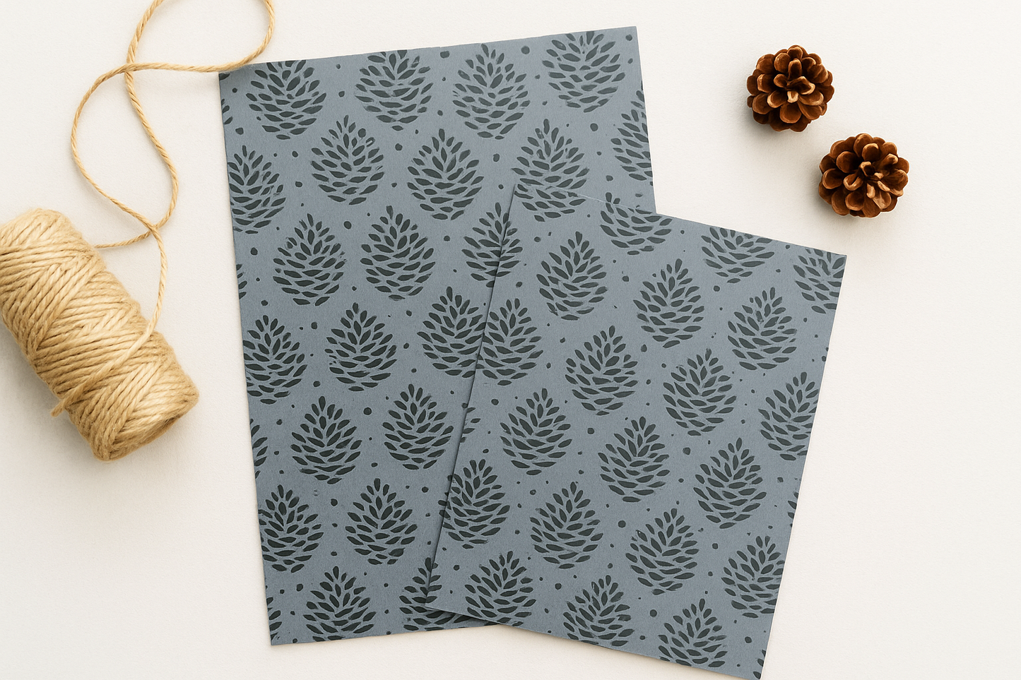 Papier Taschen •Tanne schwarz•10 Stk