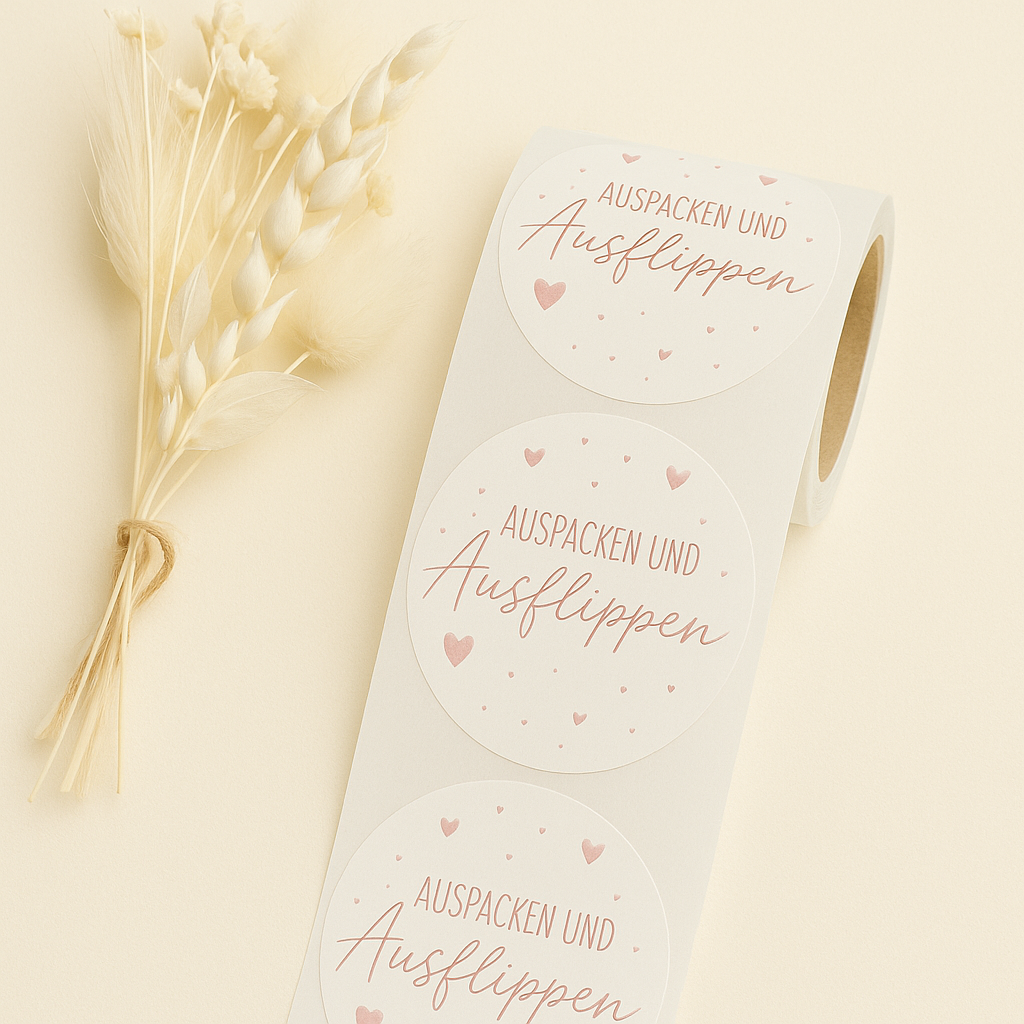 Sticker auspacken und ausflippen 10 Stk