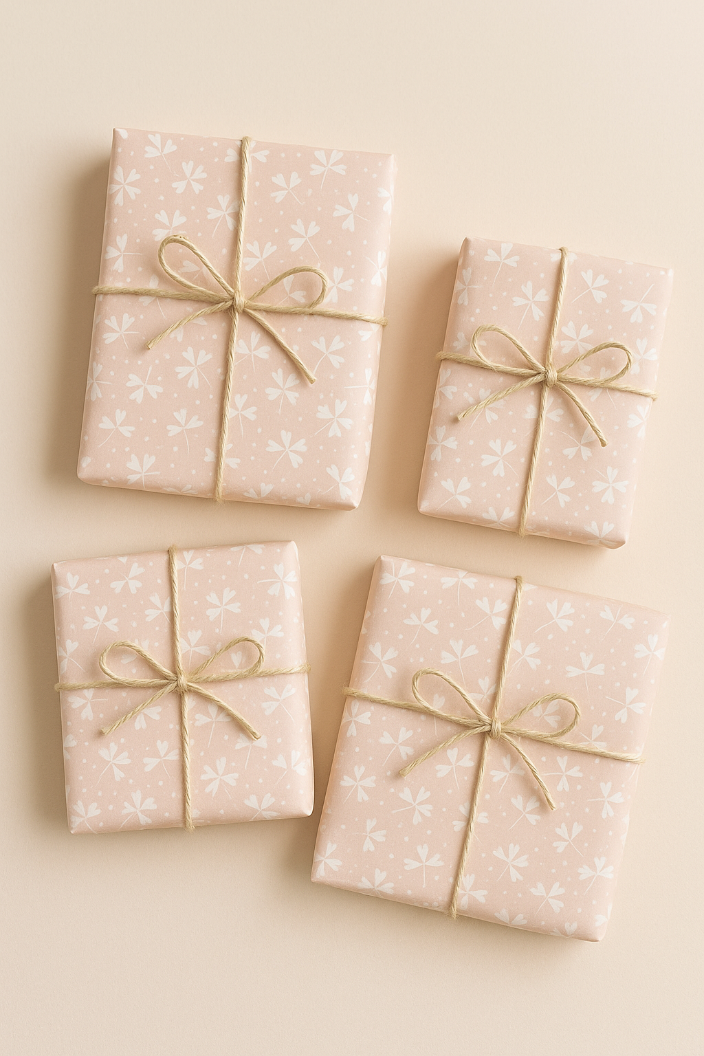 Seidenpapier •Kleeblatt rosa•