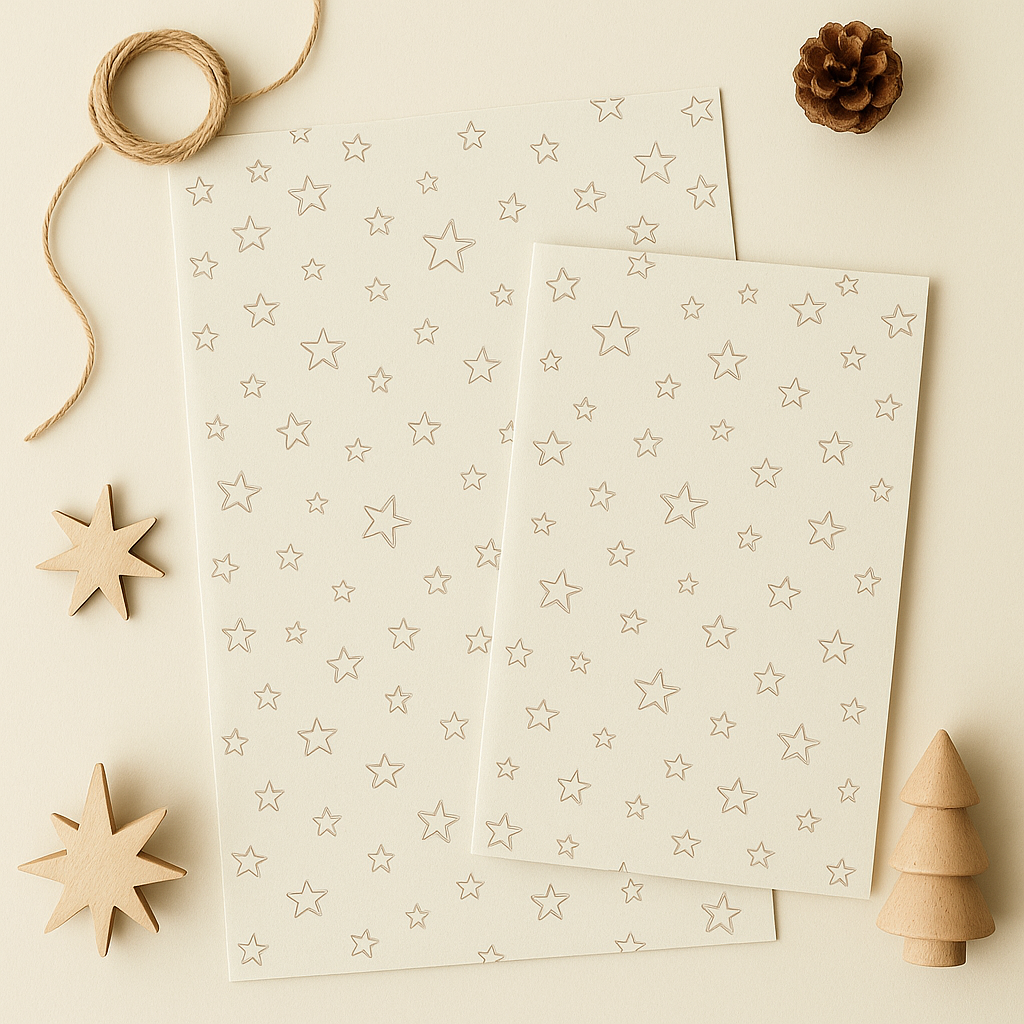 Papier Taschen •Stars kraft• 10 Stk