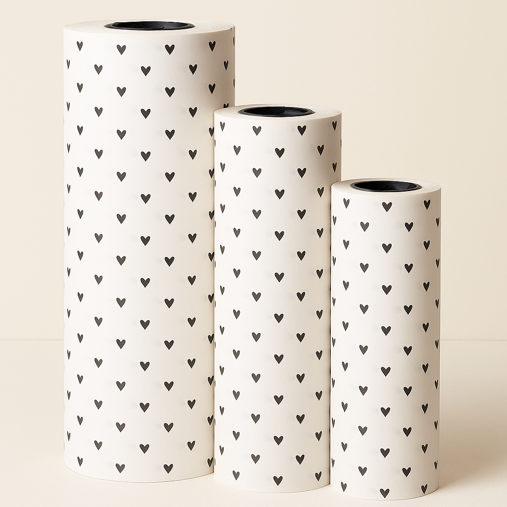 Seidenpapier Rolle Herzchen
