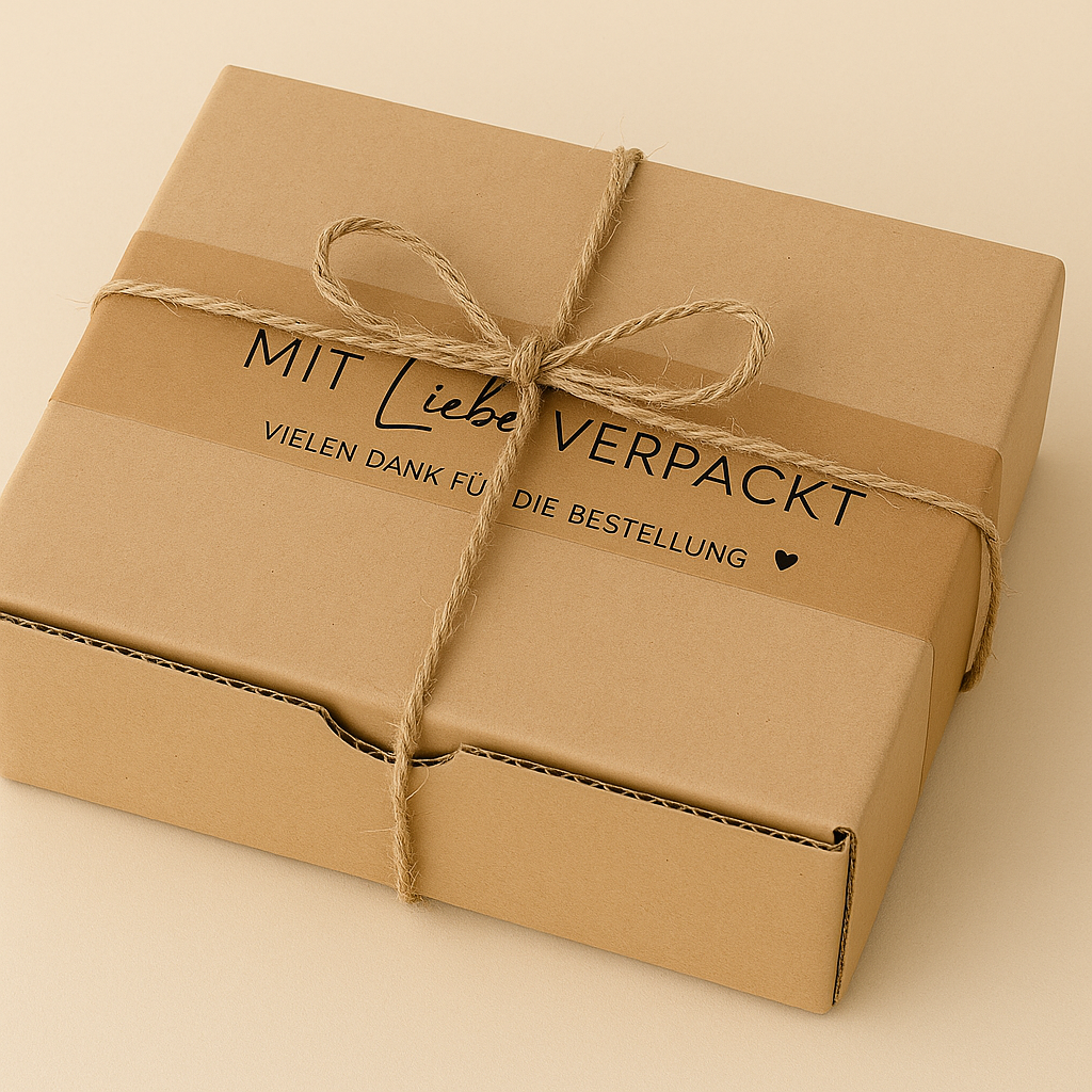 Papierklebeband 50 mm x 55 m • mit Liebe verpackt•