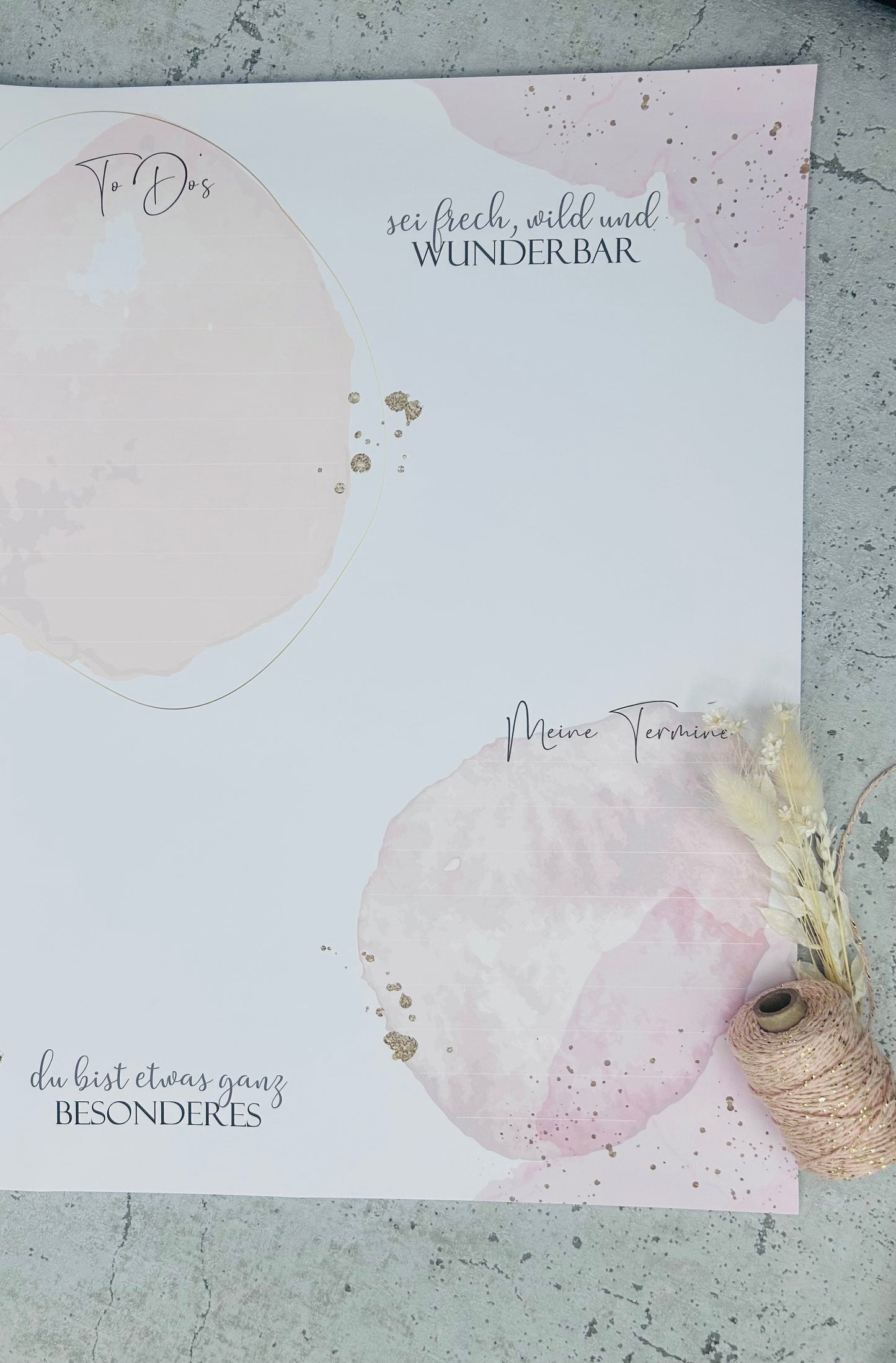 Schreibtischunterlage A 2 50 Blatt fussgeleimt