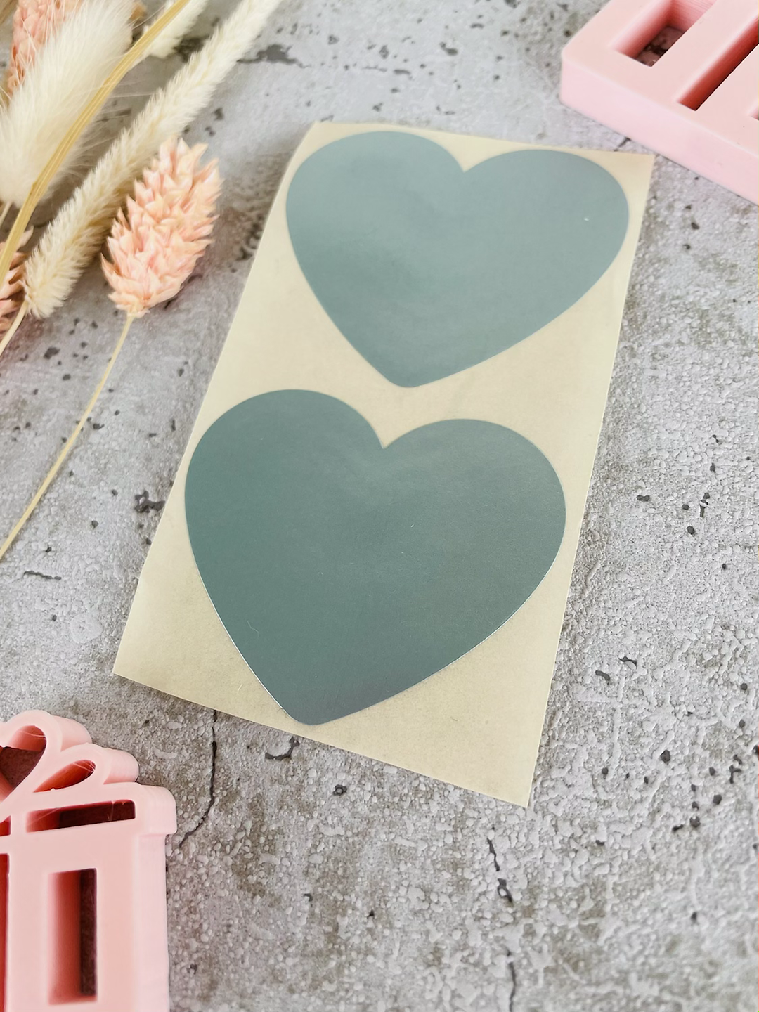 Sticker •Herz Türkis• 10 Stk.