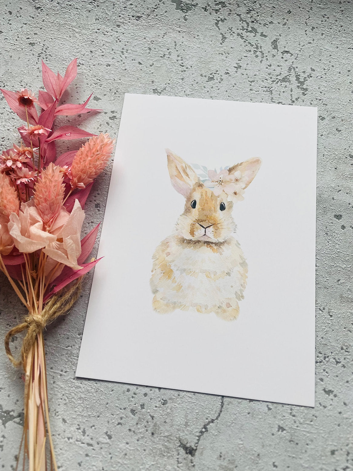 Osterkarte • Osterhasi • Aquarell