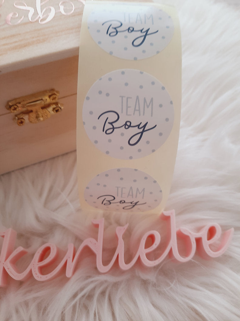 Sticker Team Boy weiß 250 Stück