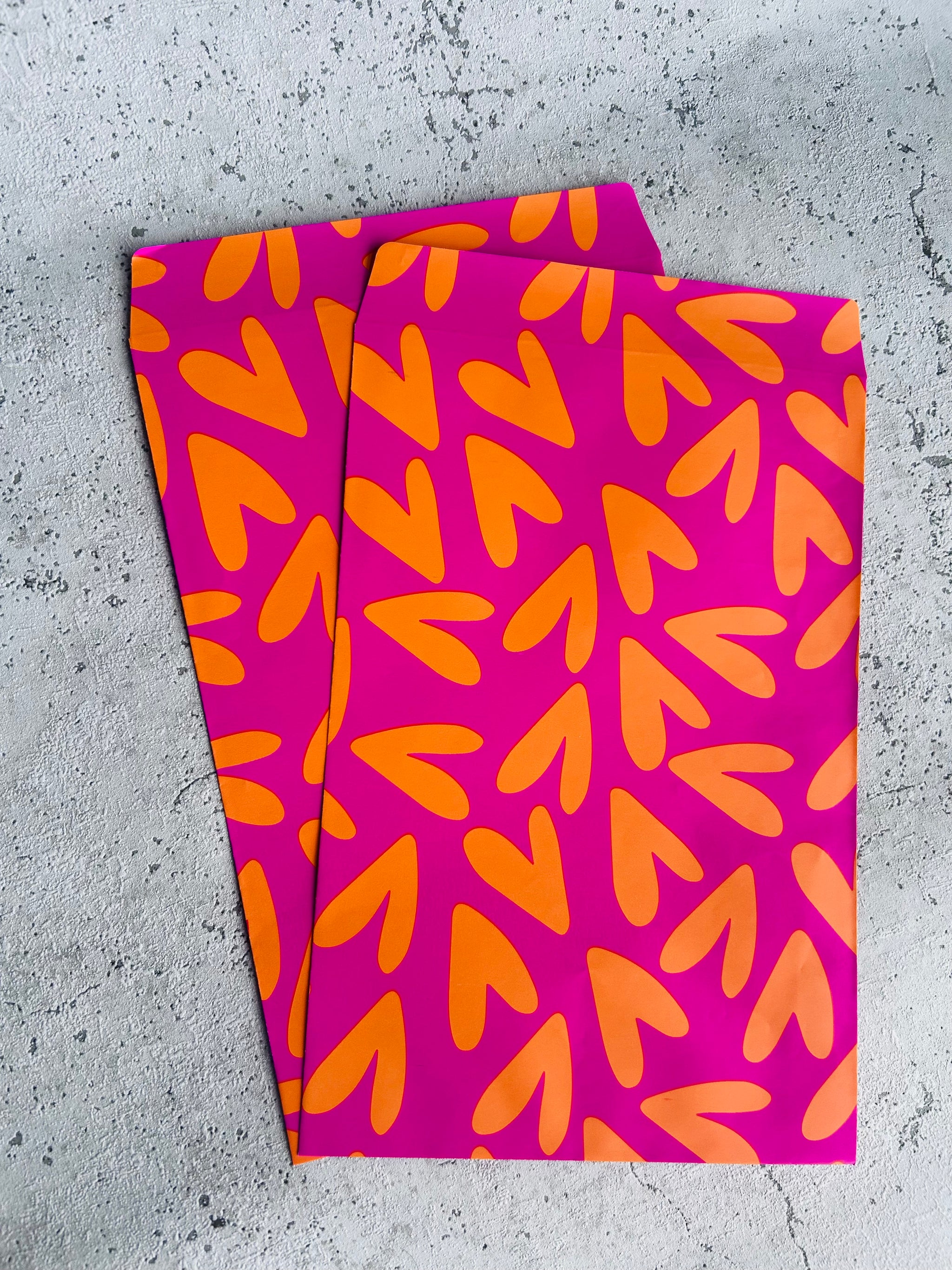 Papier Taschen • HEARTS PINK • 10 Stk