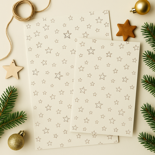 Papier Taschen  •Stars kraft• 10 Stk