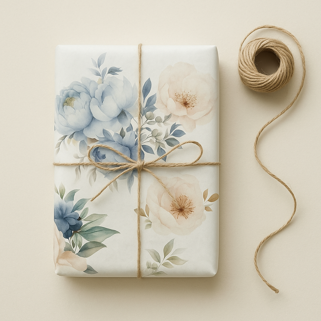 Seidenpapier • Blue Flower • 10 Blatt