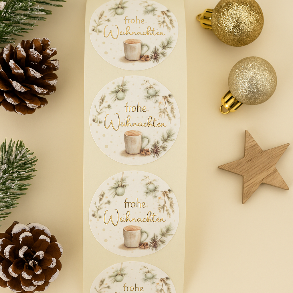 Sticker • Vintage Christmas • Eigenproduktion 10 Stk