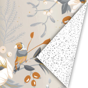 Geschenkpapier 50x300cm winterflower nude