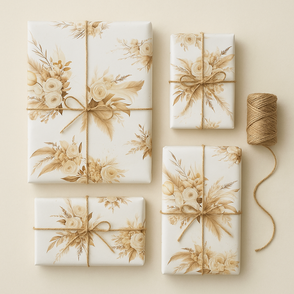 Seidenpapier • BOHO vintage Flower • 10 Blatt