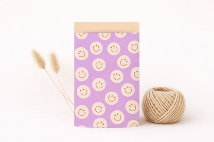 Papier Taschen  • Smiley pink •10 Stk