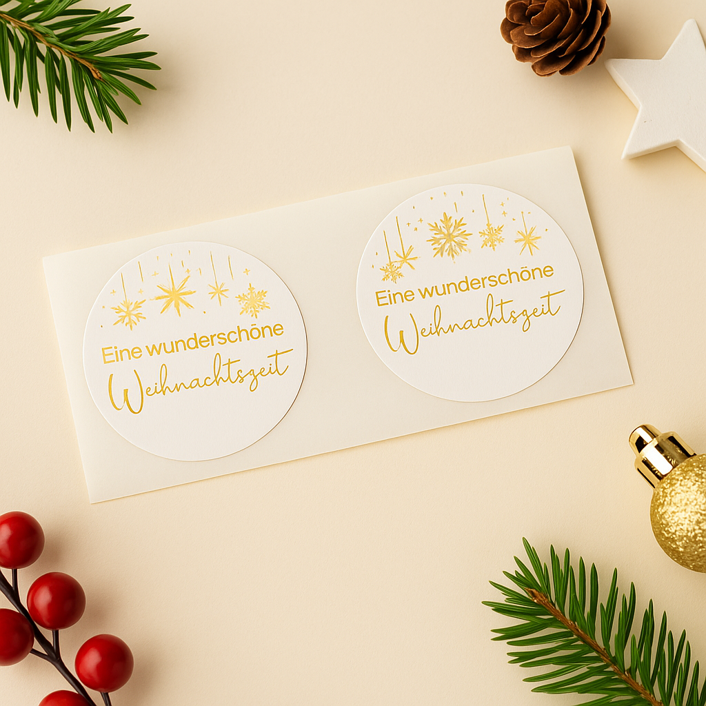 Sticker • Wundervolle Weihnachtszeit • Eigenproduktion 10 Stk