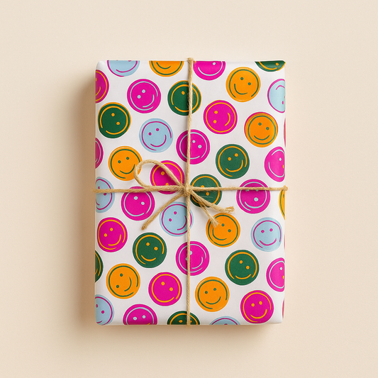 Seidenpapier mit Smileys bunt