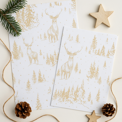 Papier Taschen  •Winterwald • 10 Stk