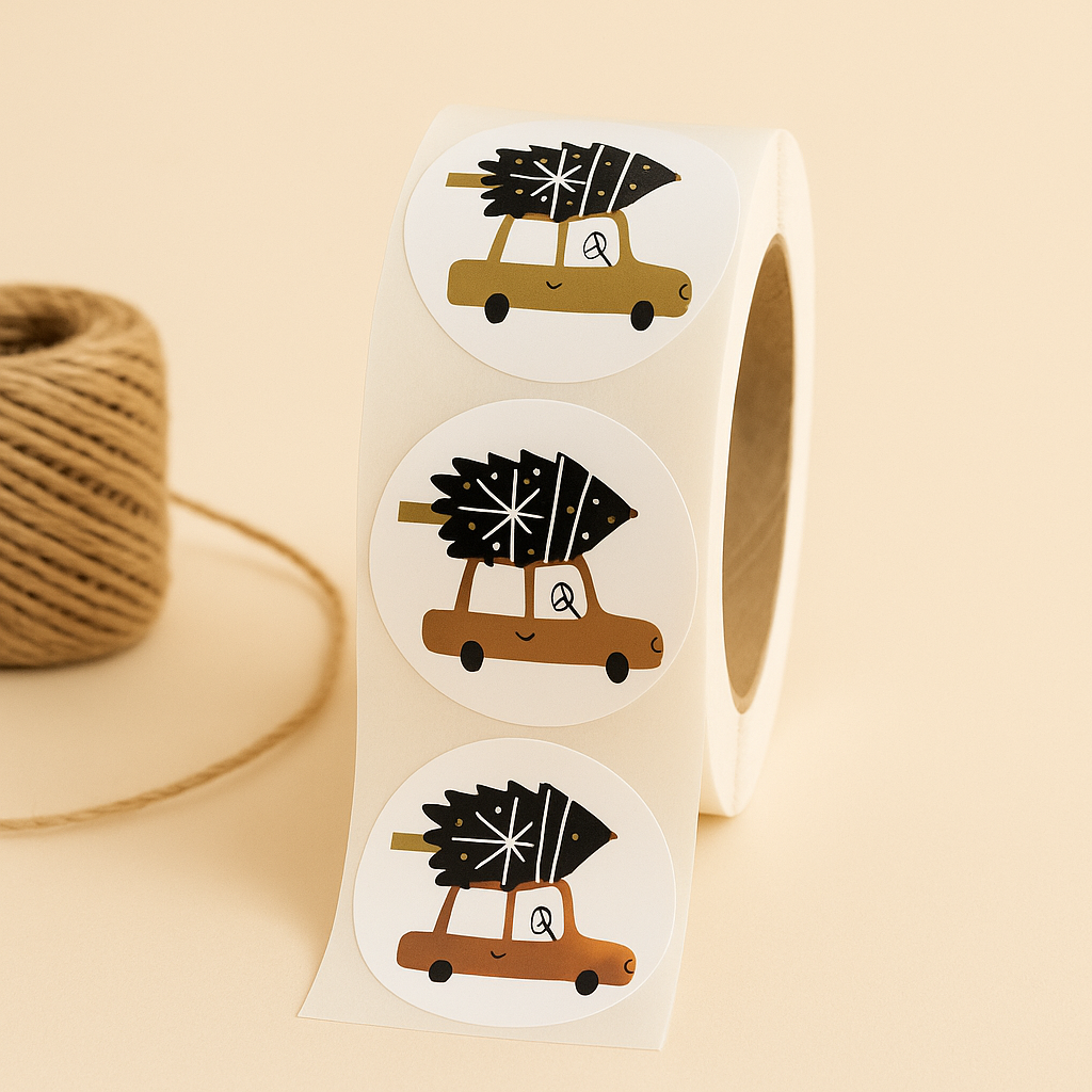 Sticker • Weihnachtsauto• Eigenproduktion 10 Stk