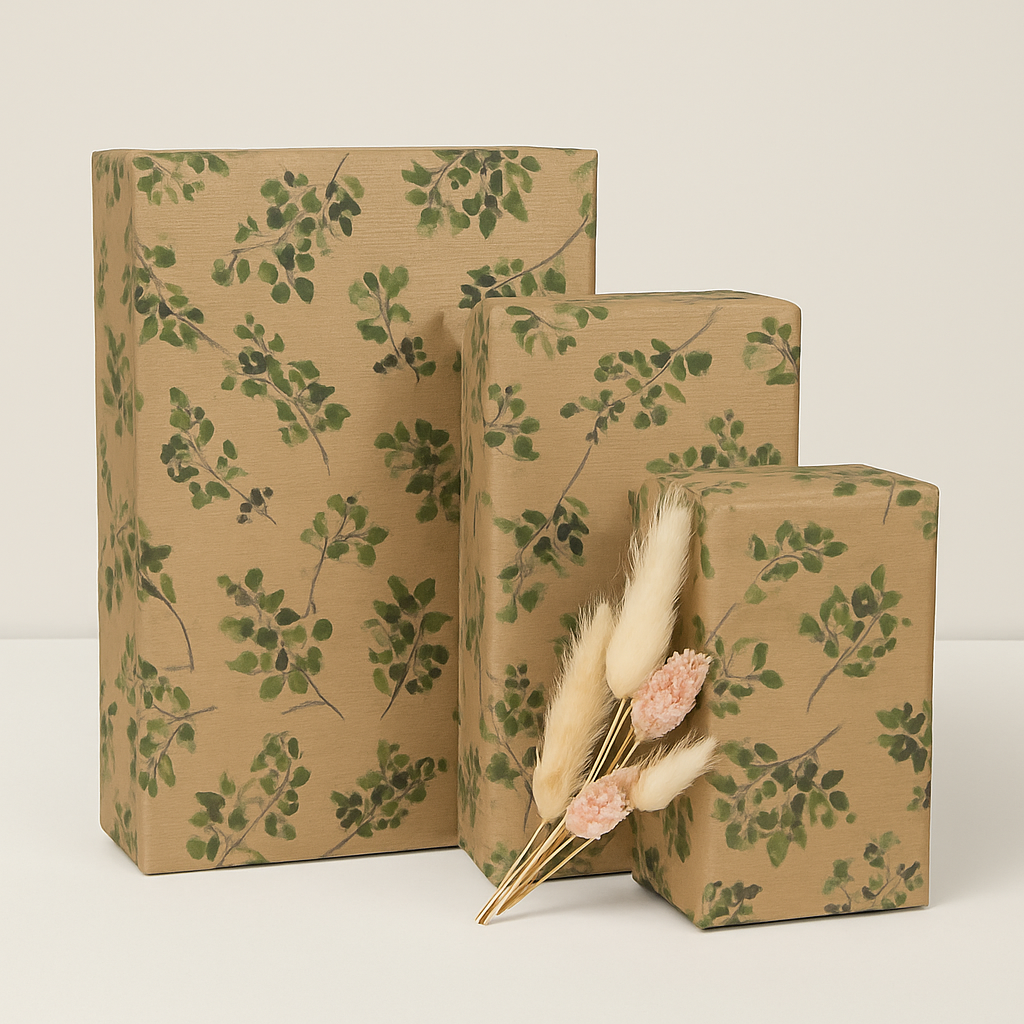 Kraftpapier Rolle Eukalyptus 30 cm x 300 cm