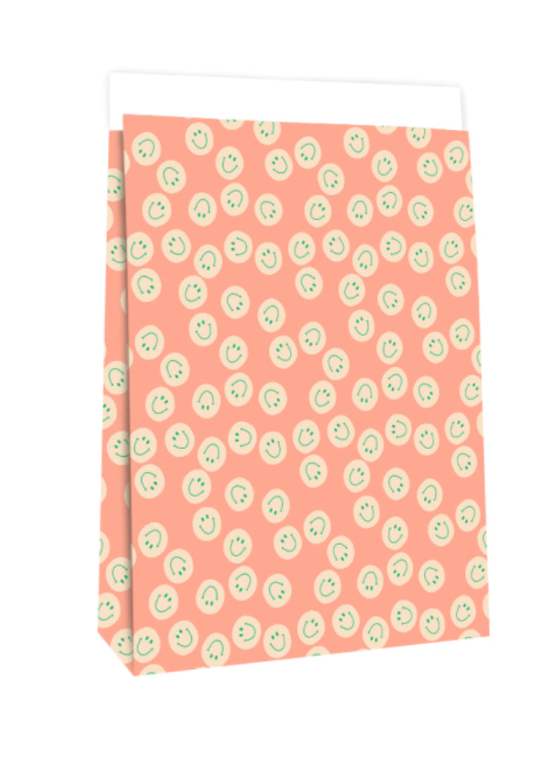 Blockbodenbeutel SMILEY NEON