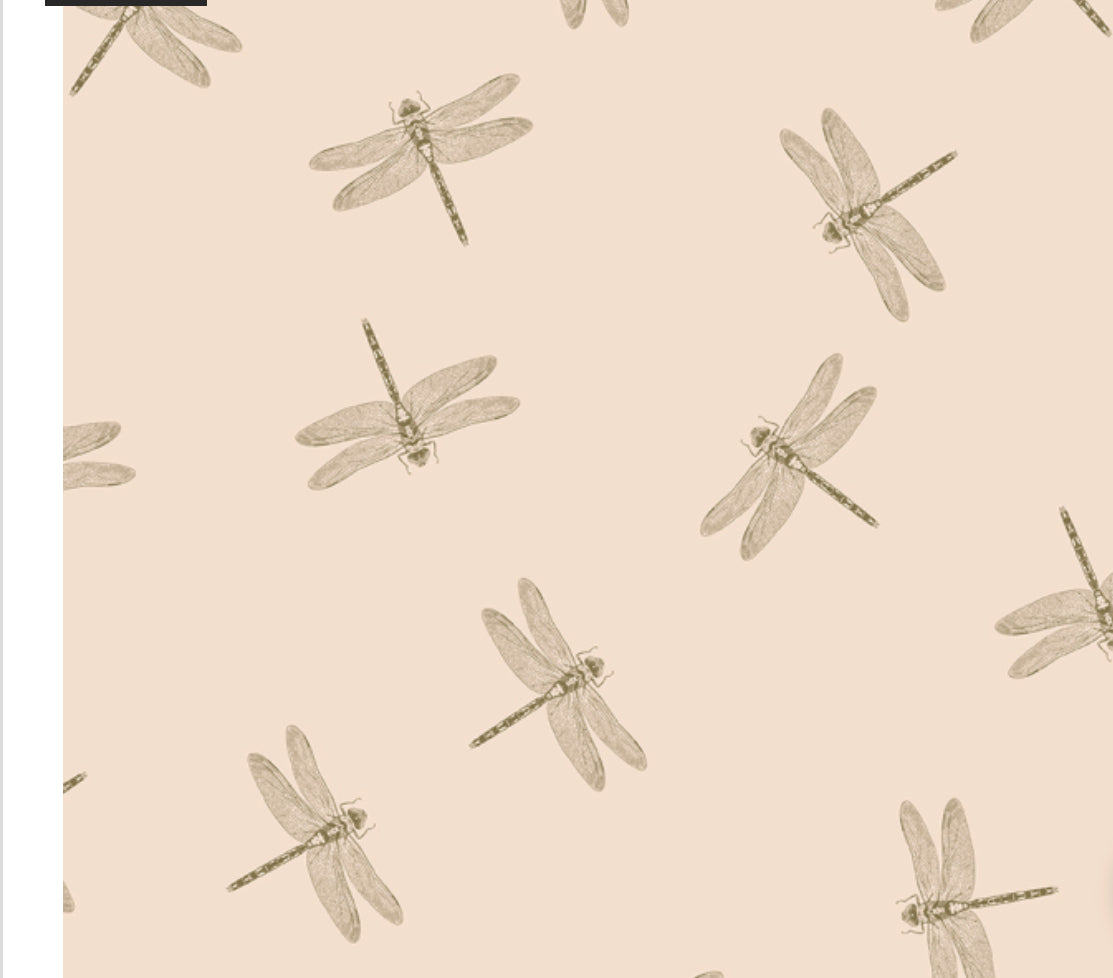 Seidenpapier Libellen orange Design