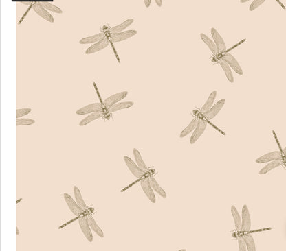 Seidenpapier Libellen orange Design