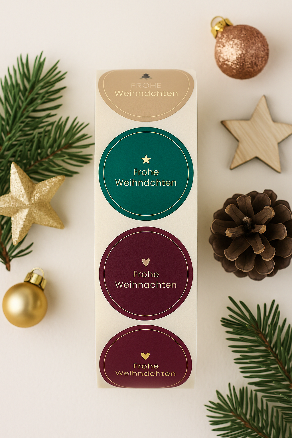 Sticker • Frohe Weihnachten • Eigenproduktion 10 Stk