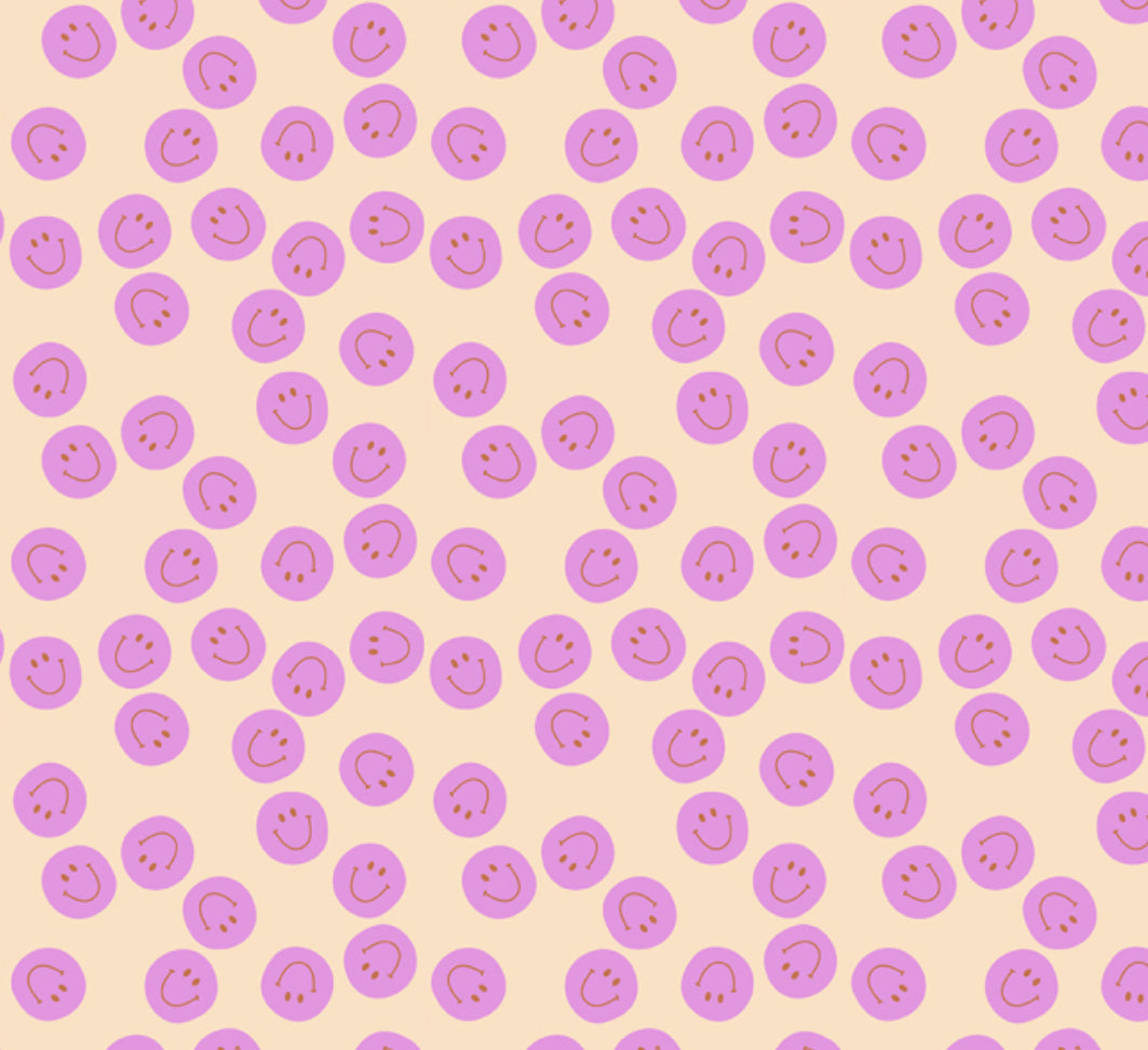 Blockbodenbeutel SMILEYS PINK