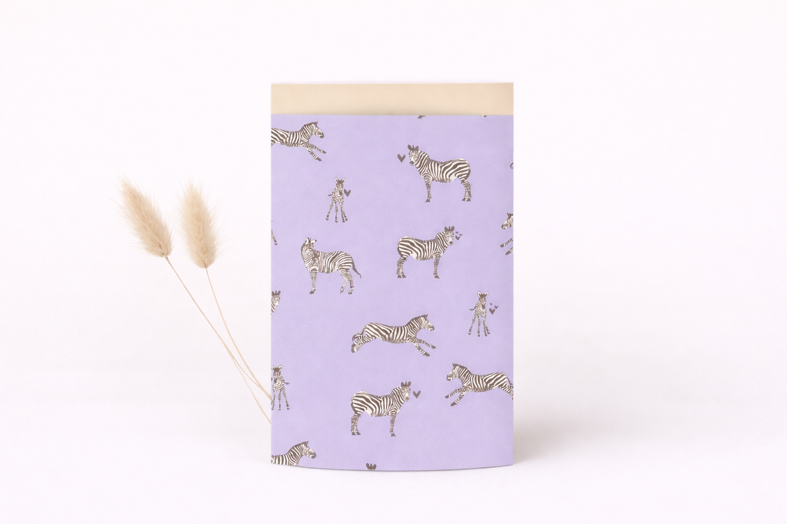Papier Taschen  • Zebra lila •10 Stk