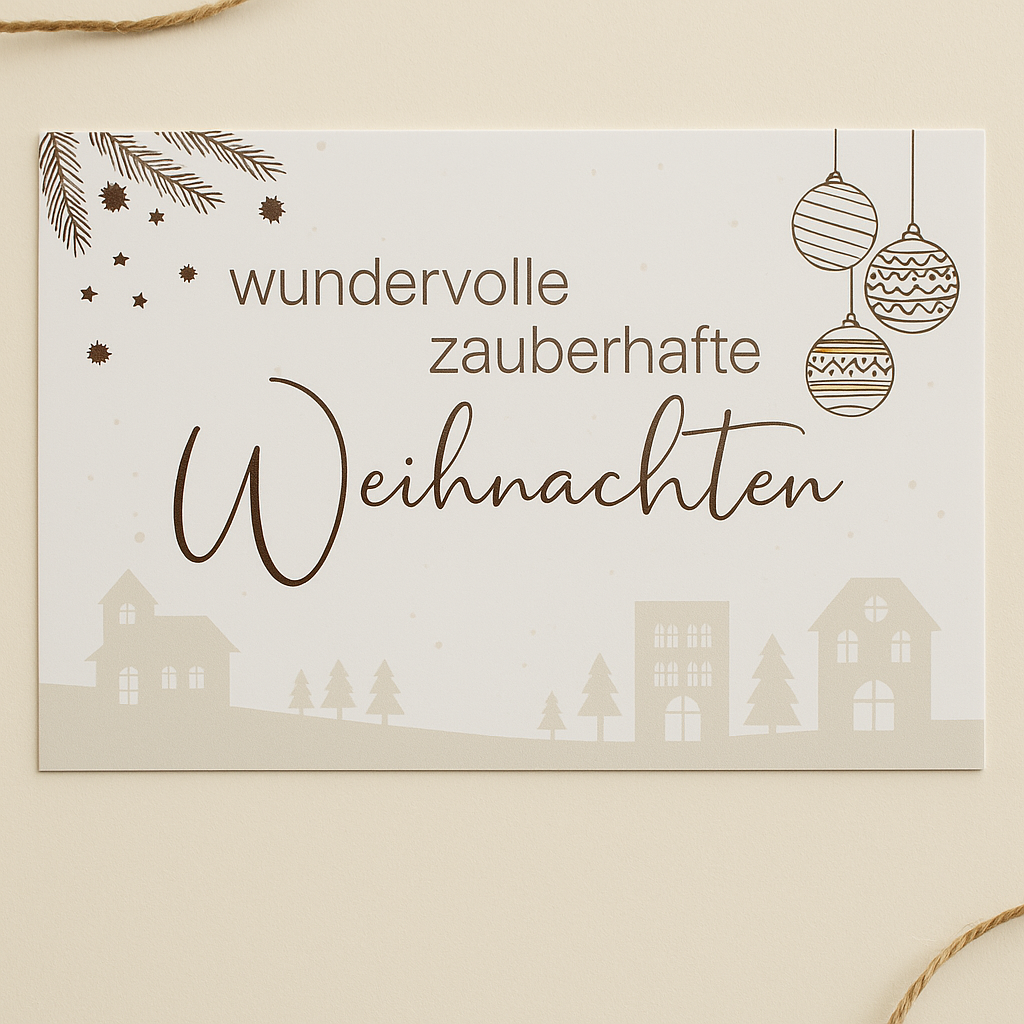 Karte  • zauberhafte Weihnachten nude •