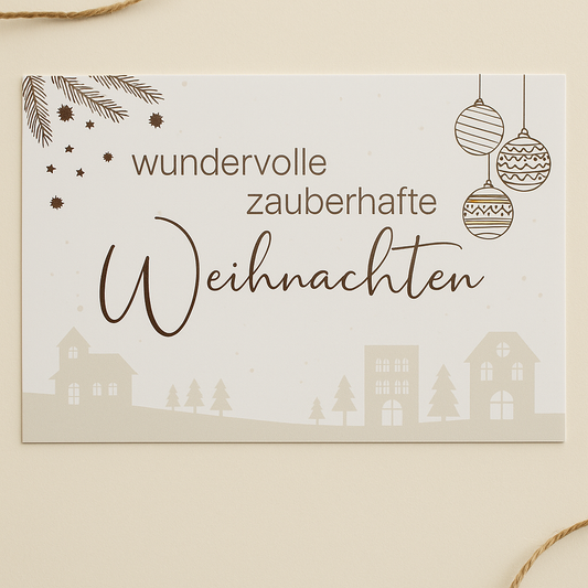 Karte  • zauberhafte Weihnachten nude •