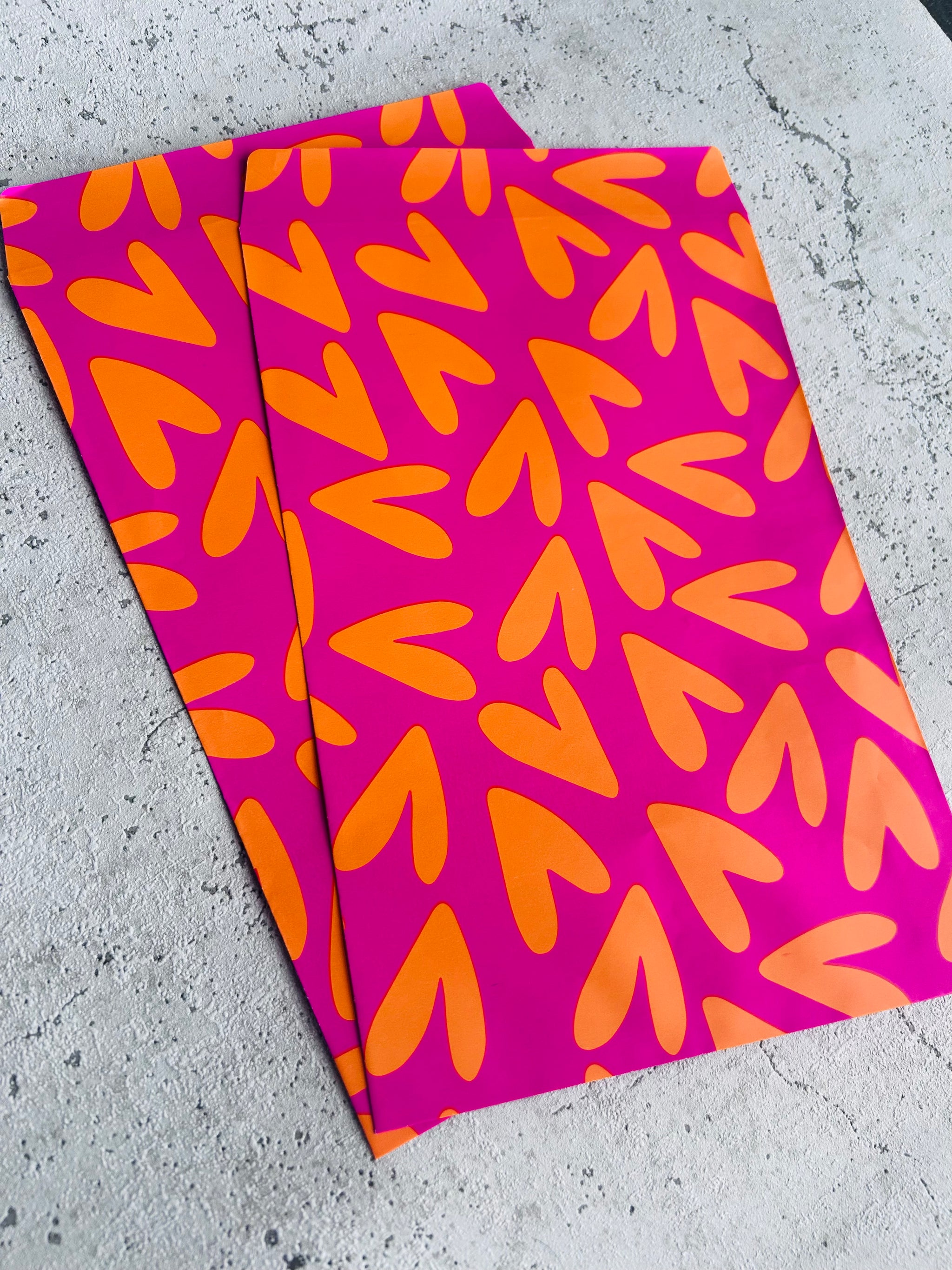 Papier Taschen • HEARTS PINK • 10 Stk