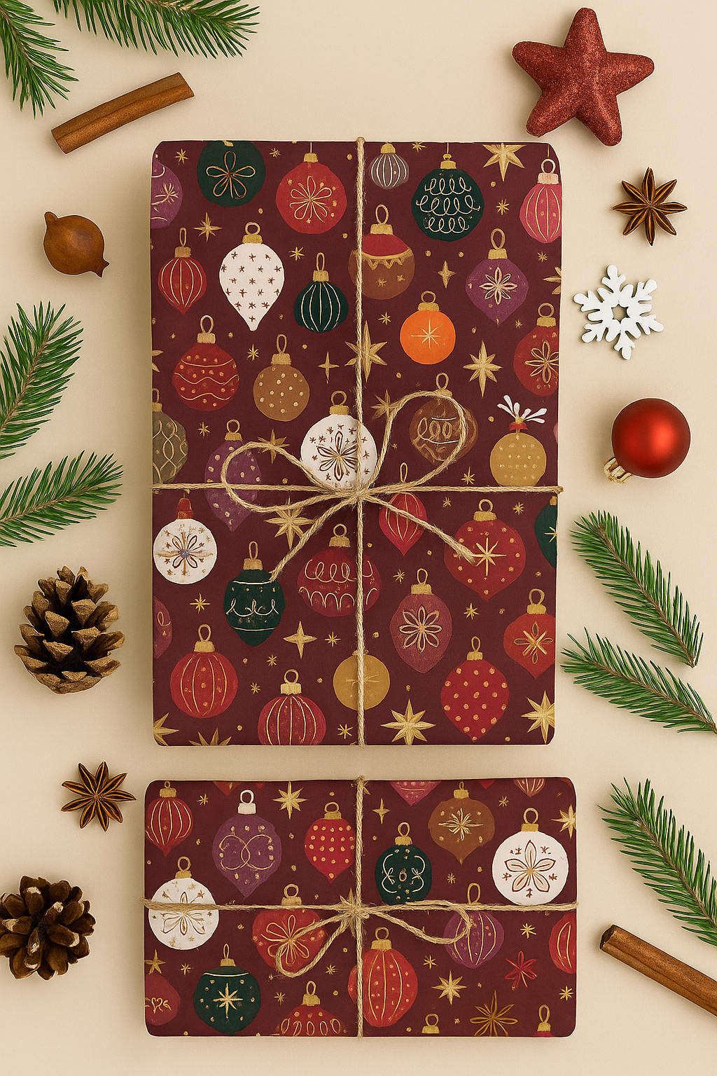 Seidenpapier Christmas Kugeln Weihnachten