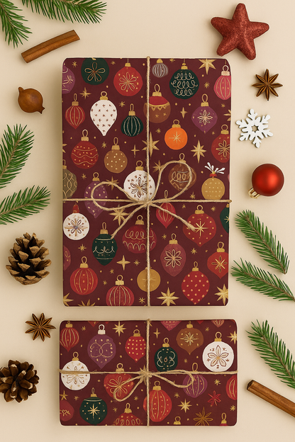 Seidenpapier Christmas Kugeln Weihnachten