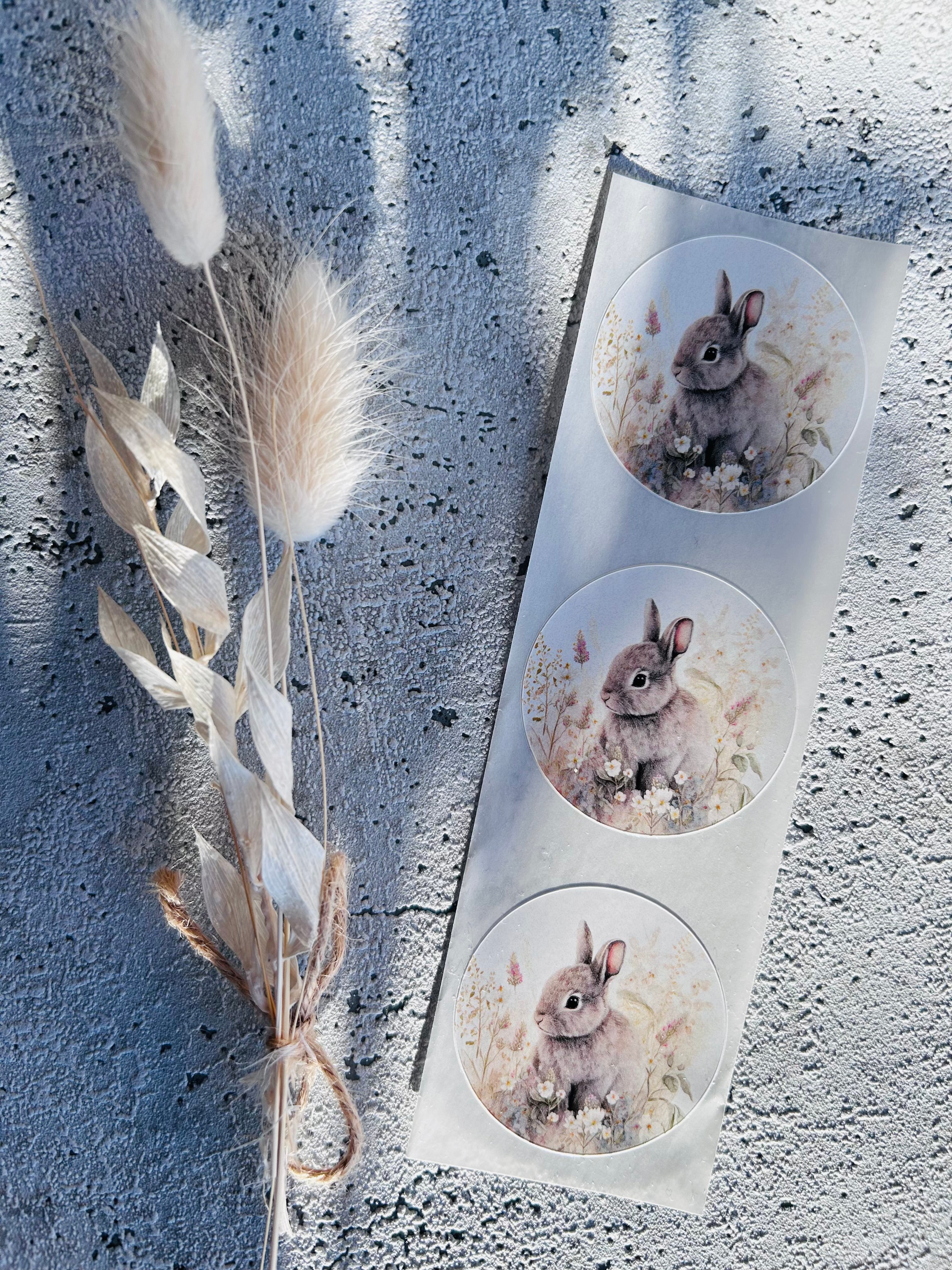 Sticker Aquarell Hase 10 Stk.