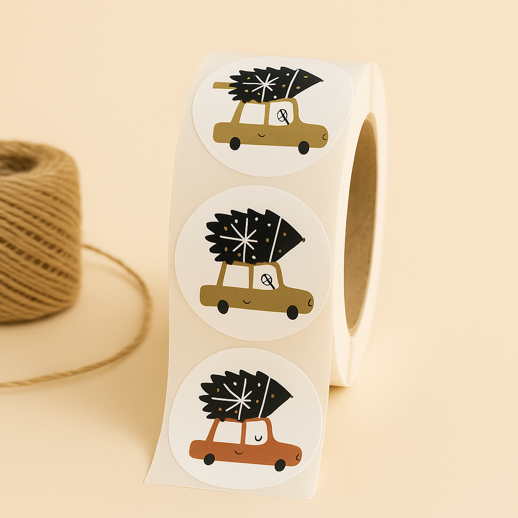 Sticker • Weihnachtsauto• Eigenproduktion 10 Stk