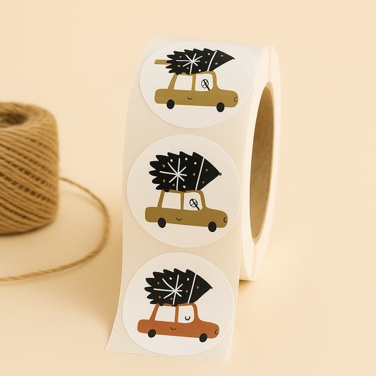 Sticker • Weihnachtsauto• Eigenproduktion 10 Stk