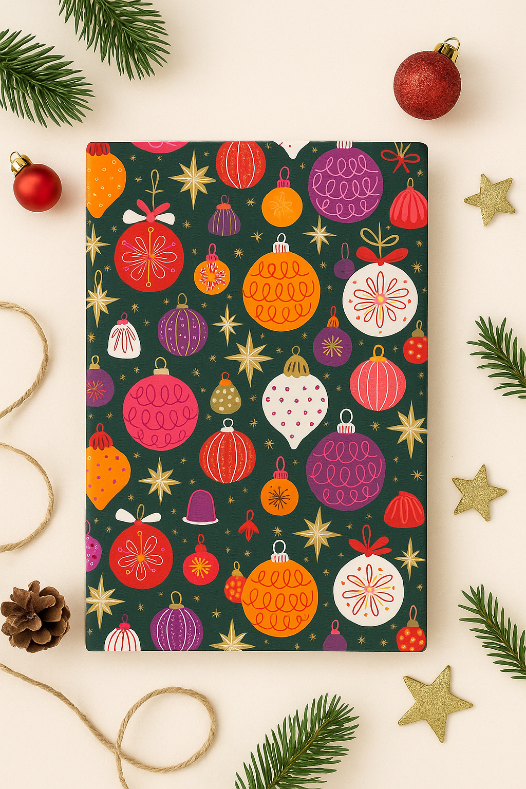 Papier Taschen  • Christmas Kugeln •10 Stk