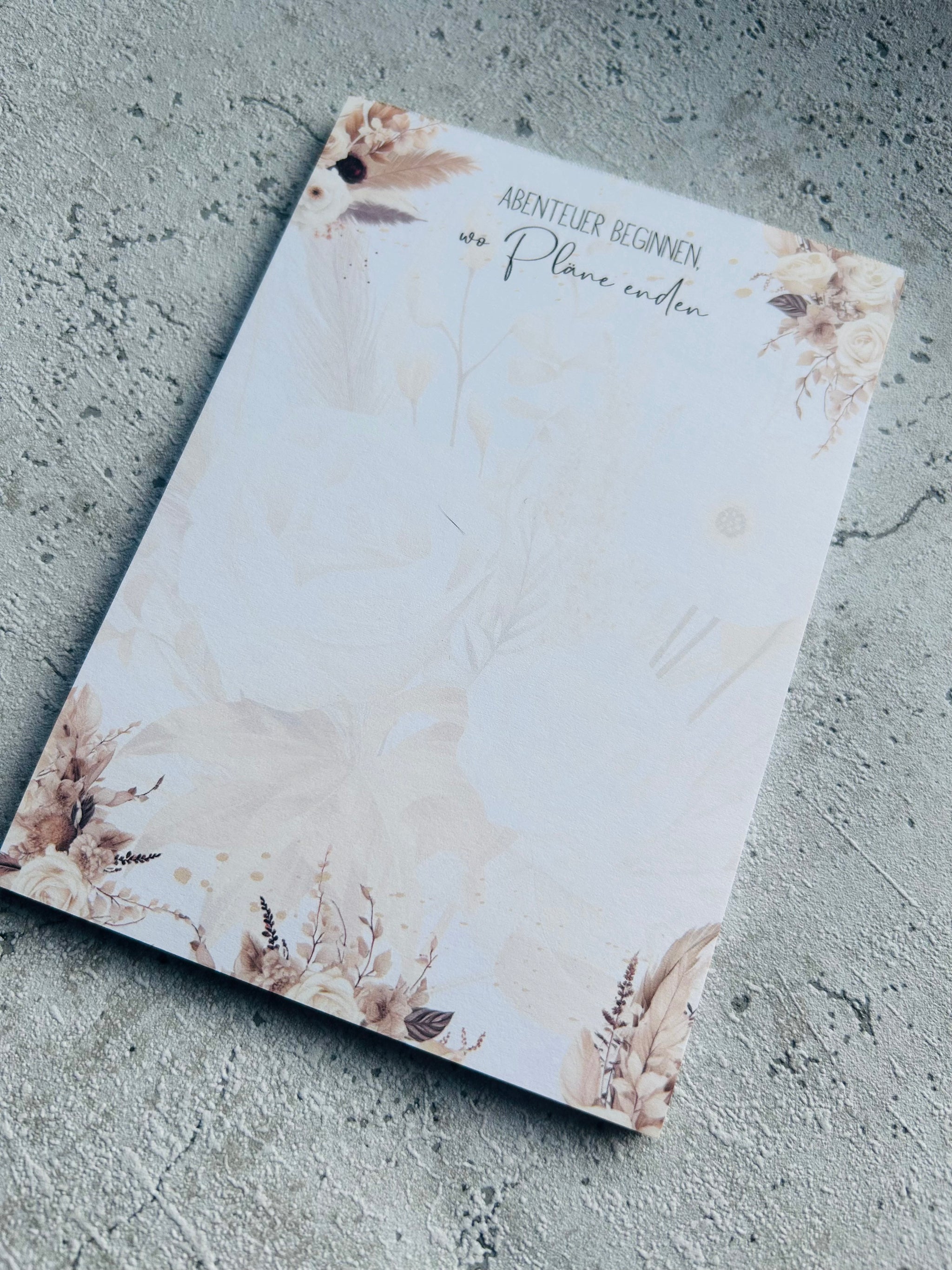 Notizblock • BOHO Flower • Eigenproduktion