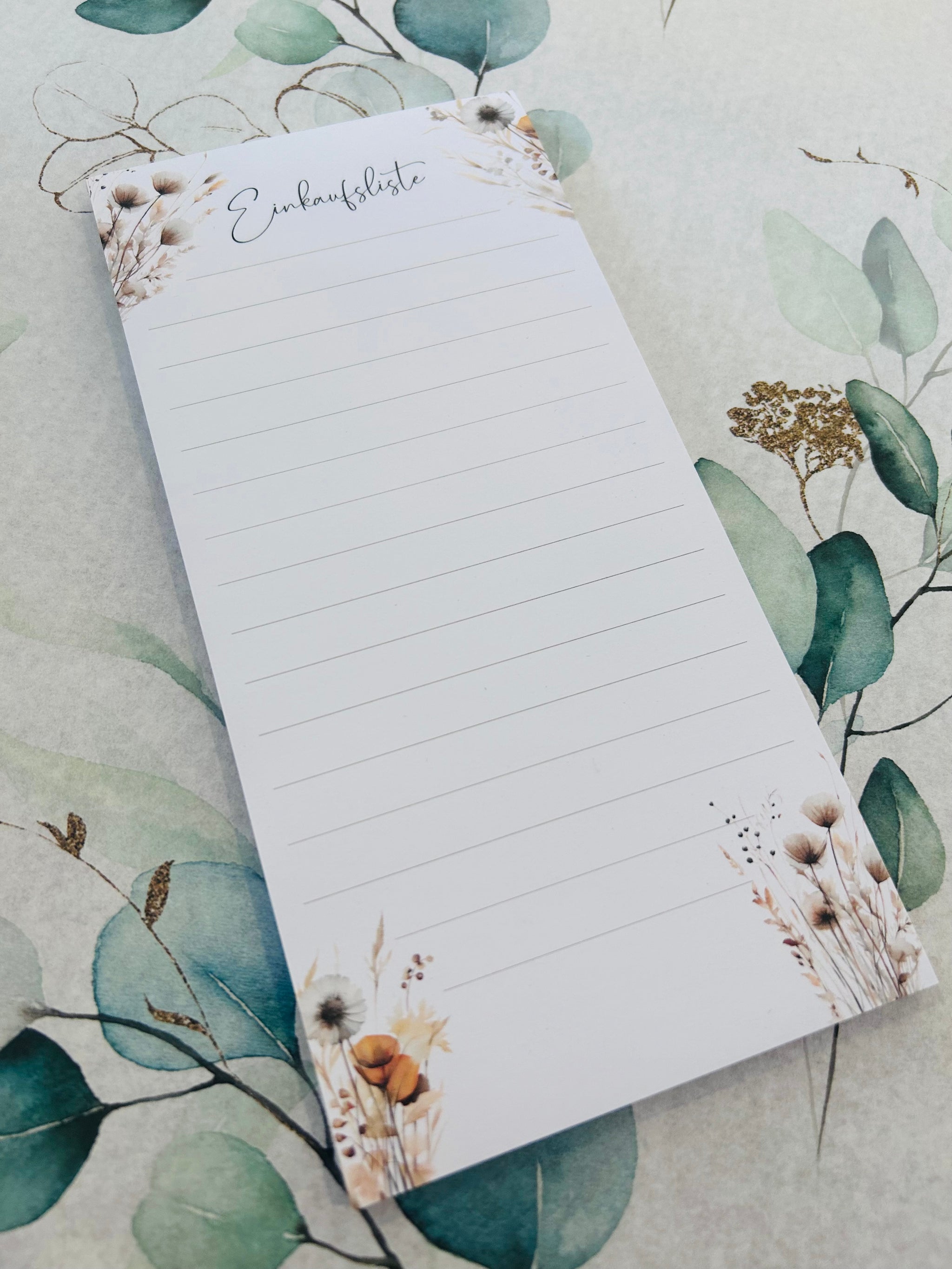 Notizblock Einkaufsliste • boho • Eigenproduktion