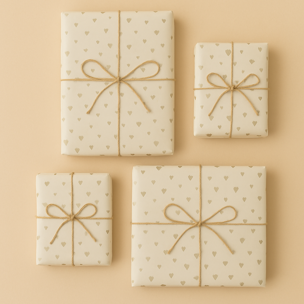 Seidenpapier Herzchen Nude