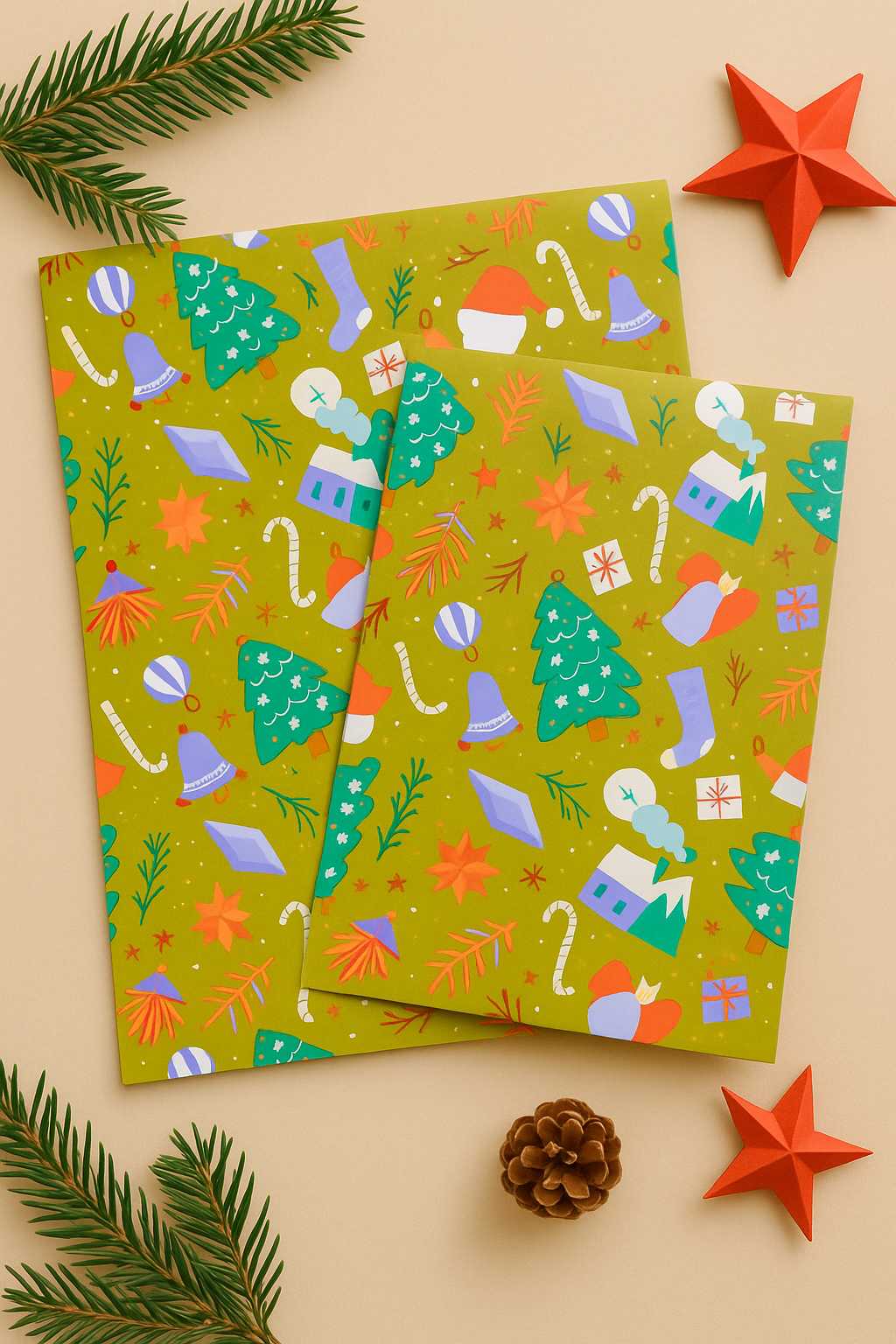 Papier Taschen  •Weihnachten •10 Stk