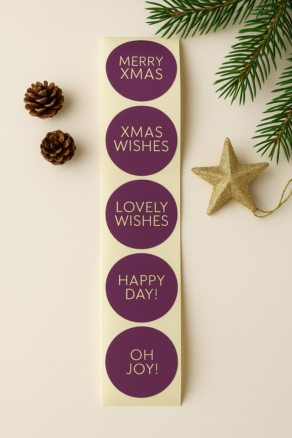 Sticker XMAS gold 10 Stk