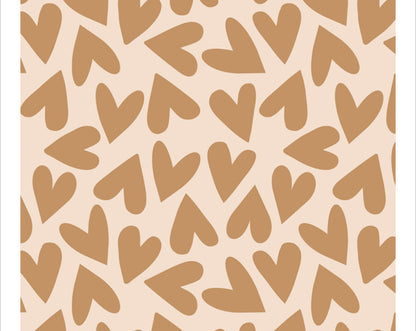 Seidenpapier Herzen nude brown Design