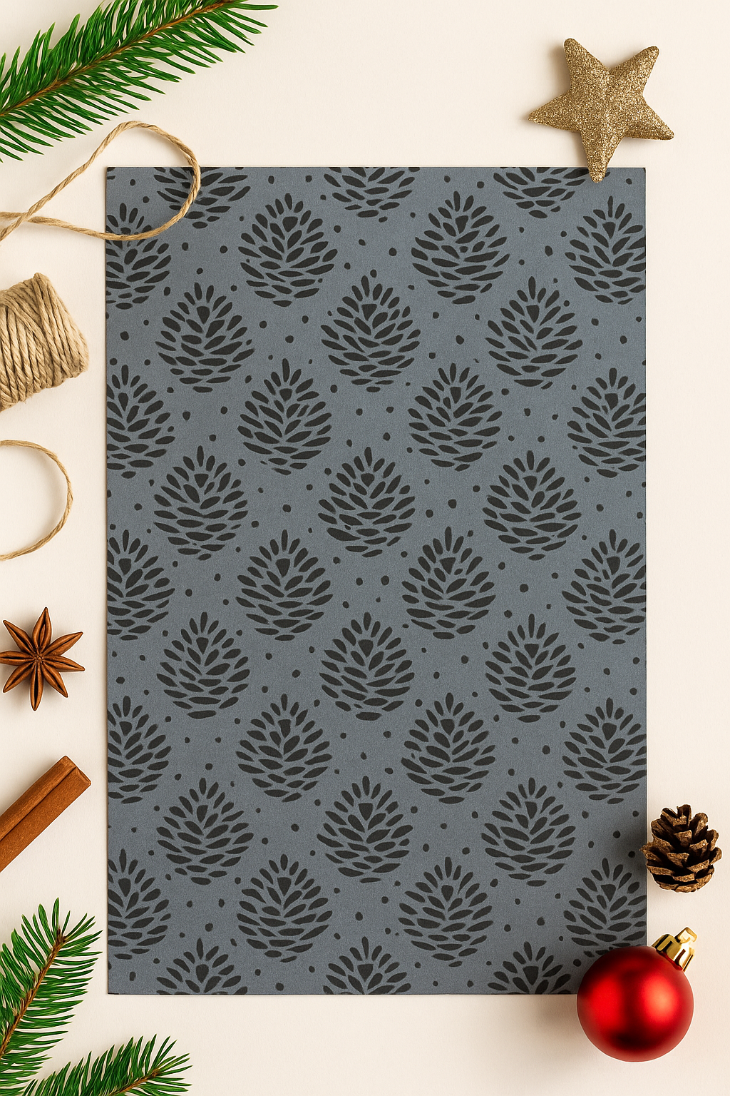 Papier Taschen  •Tanne schwarz•10 Stk