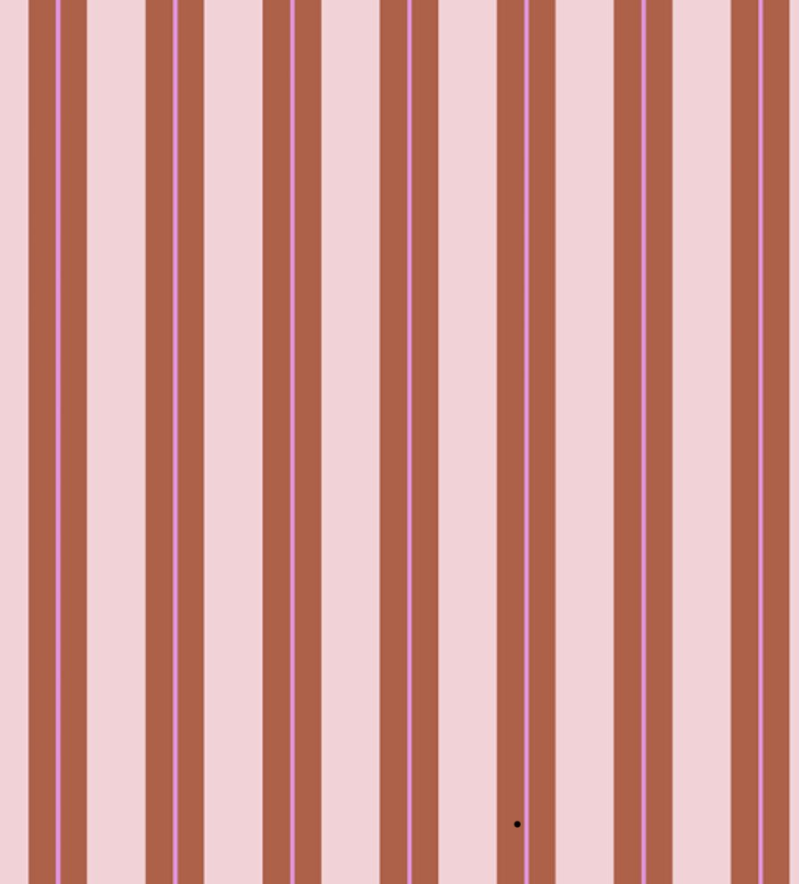 Blockbodenbeutel Stripes rosa braun