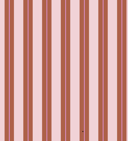 Blockbodenbeutel Stripes rosa braun