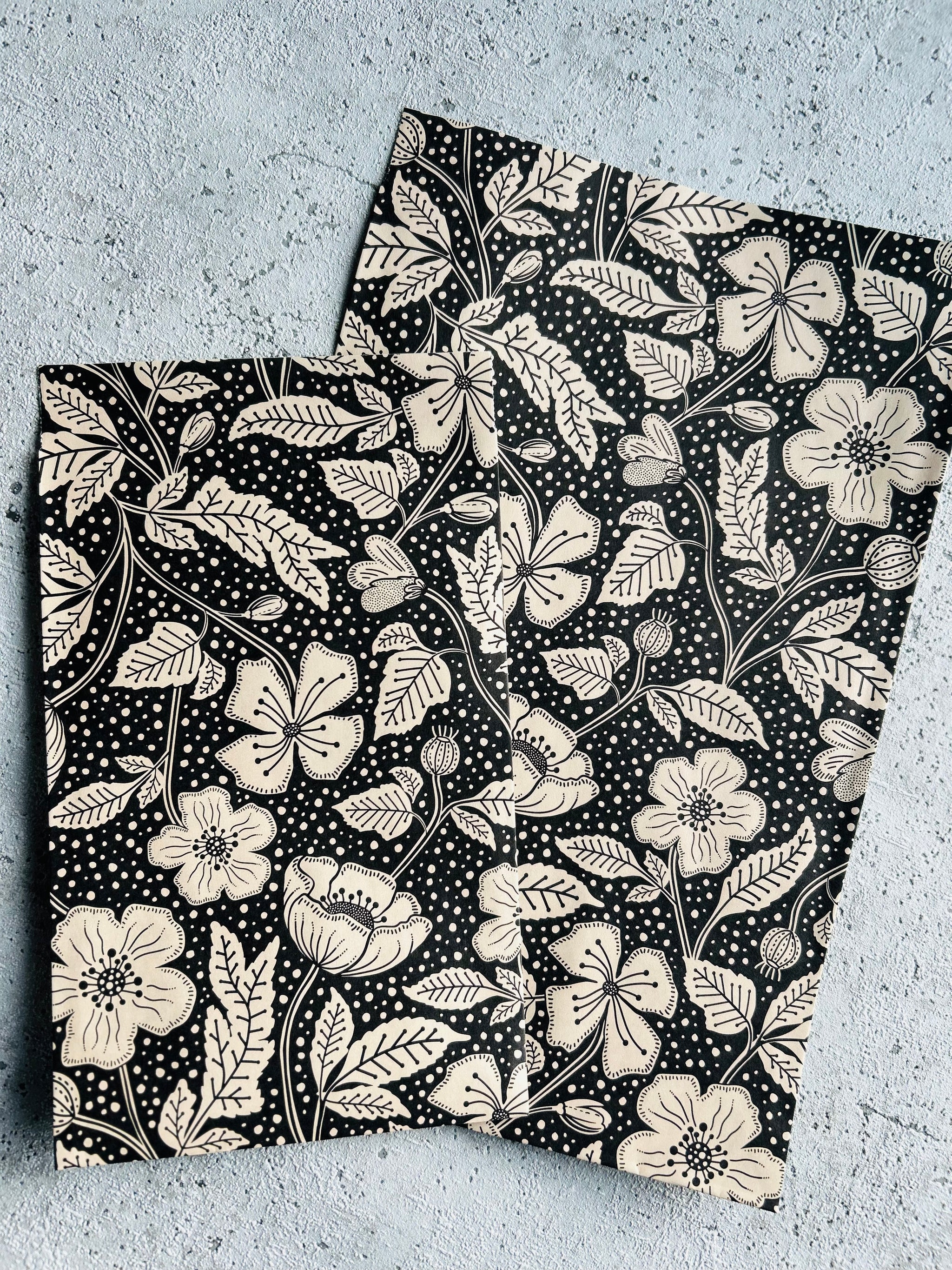 Papier Taschen  • Frühling Blumen •10 Stk