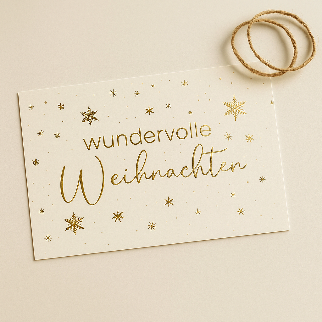 Karte  • wundervolle Weihnachten •