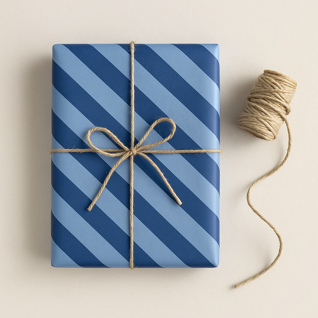 Seidenpapier STRIPES blue