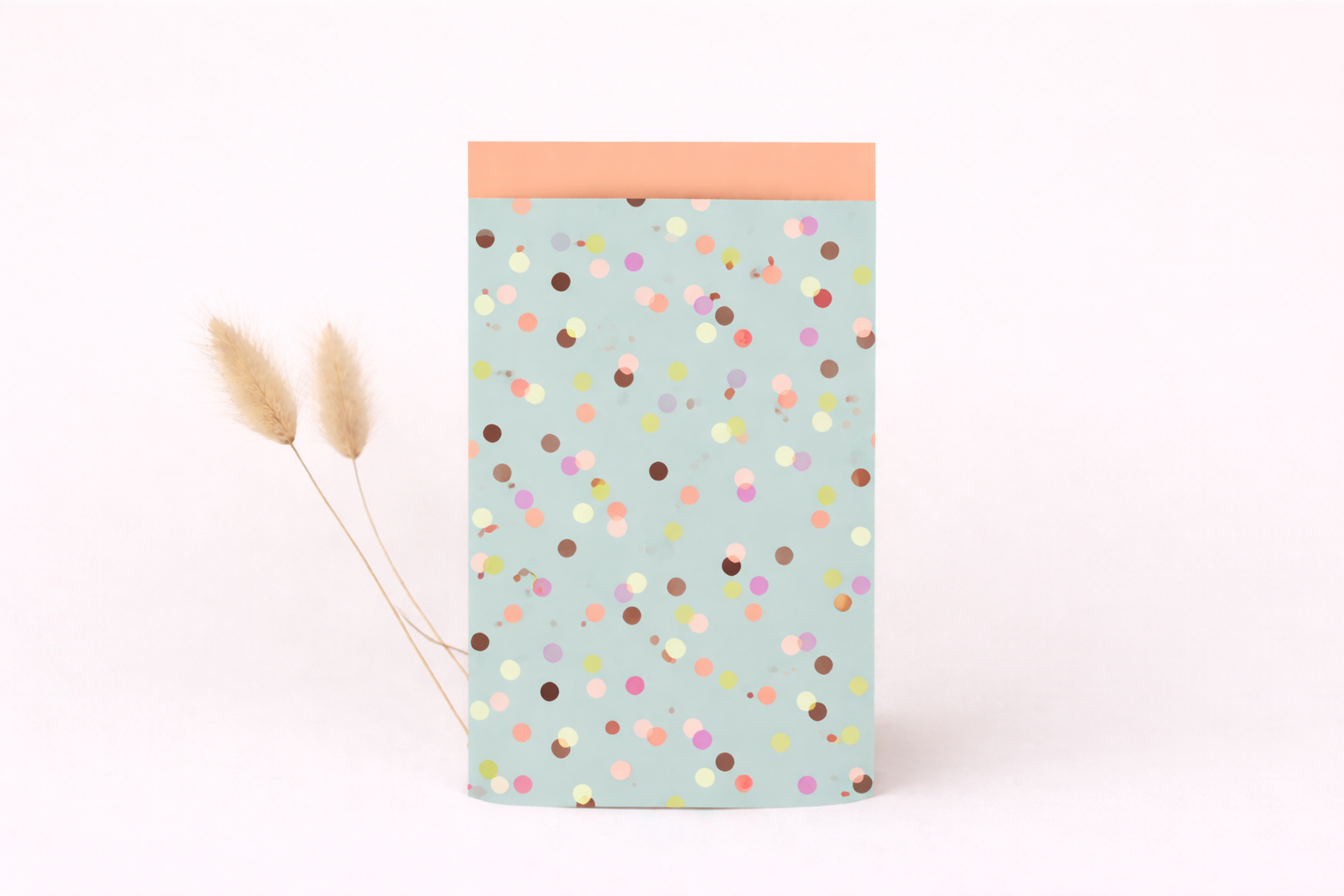 Papier Taschen  • Konfetti türkis•10 Stk